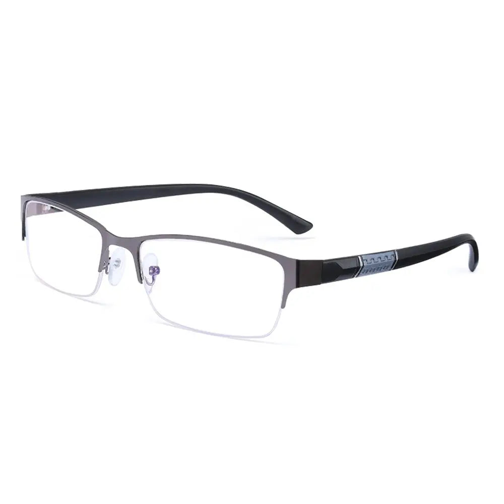 Metal Anti-blue Light Reading Glasses Farsighted Eyeglasses Men Business Eyewear Diopter 0 +1.0 +1.5 +2.0 +2.5 +3.0 +3.5 +4.0 - Acros