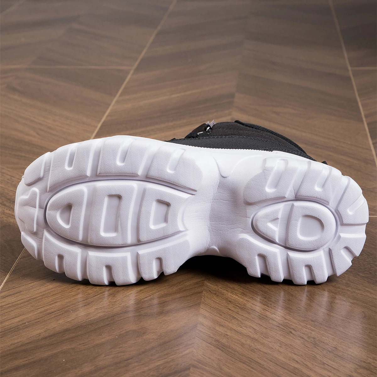 Red women's sports fashion shoes by Ansoff, high-quality flat walking shoes with heightening design for comfortable everyday wear.