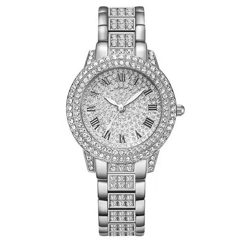 Women's Watches Fashion Original Quartz Wrist Watch for Ladies Roman Dial Dazzling Diamond Waterproof Luminous Luxury New - Acros