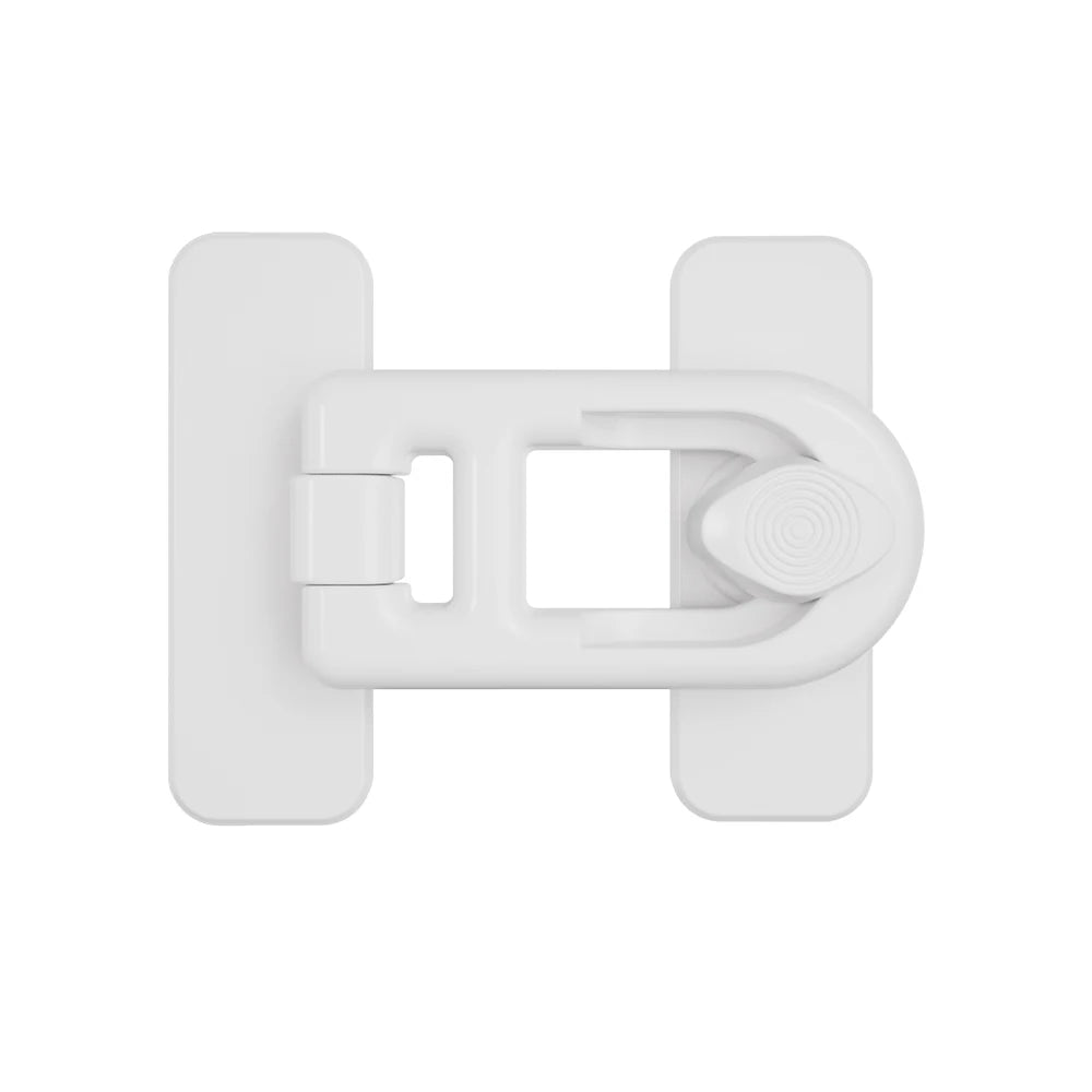 Ansoff fridge and freezer child safety lock securing refrigerator doors and oven for baby proofing and child safety.