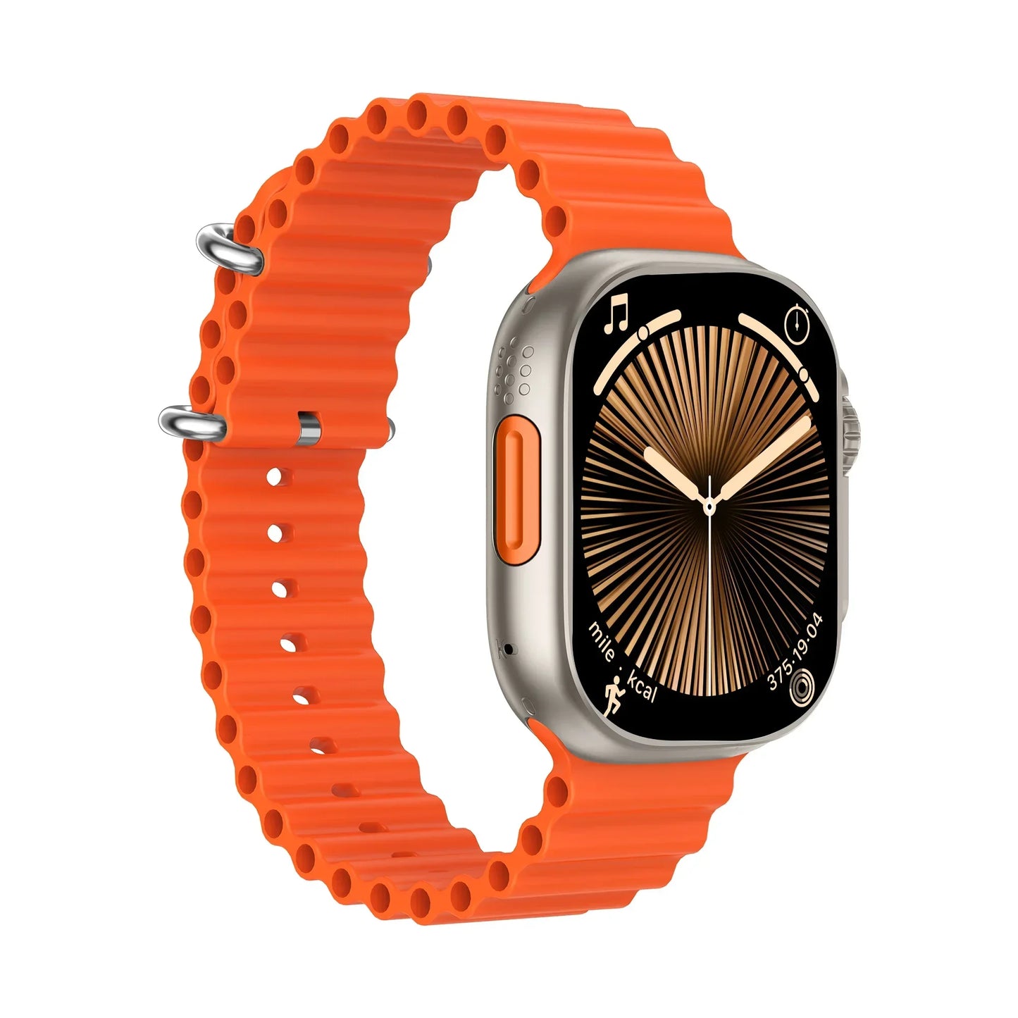 Ansoff BW9 Pro Smartwatch displaying a digital watch face with a sleek black strap and screen showing call and fitness icons