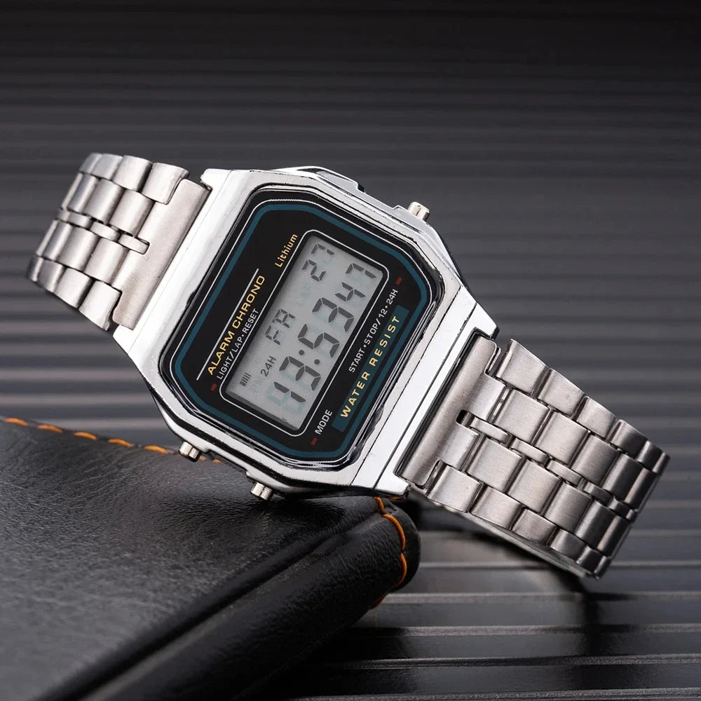 2025Digital Watches For Men Sports Waterproof Bracelet Clock Gold Electronice LED Wristwatch Women - Acros