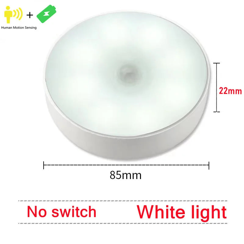 Motion Sensor Light Led USB NightLights Rechargeable Lamp for Bedroom Staircase Hallway Wardrobe Cupboard Lighting - Acros