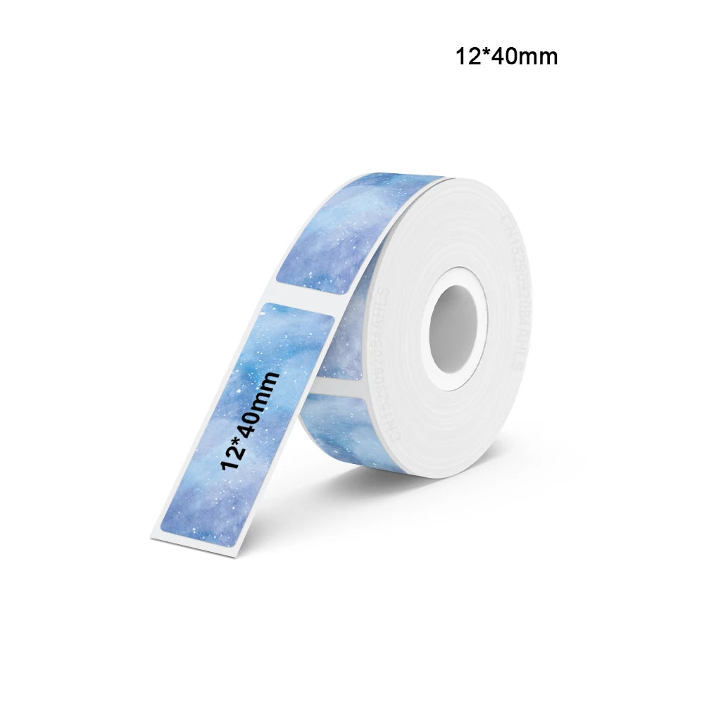 Portable Mini Printer Marklife P12 Thermal Printer Adhesive Sticker Labeling Machine P12 Label Maker or 1PK Continues Label Tape - Acros