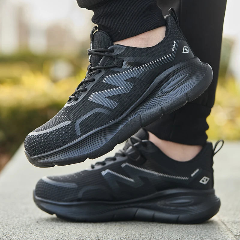 Work Sneakers Steel Toe Shoes Men Safety Shoes Puncture-Proof Work Shoes Fashion Indestructible Footwear Security light Shoes - Acros