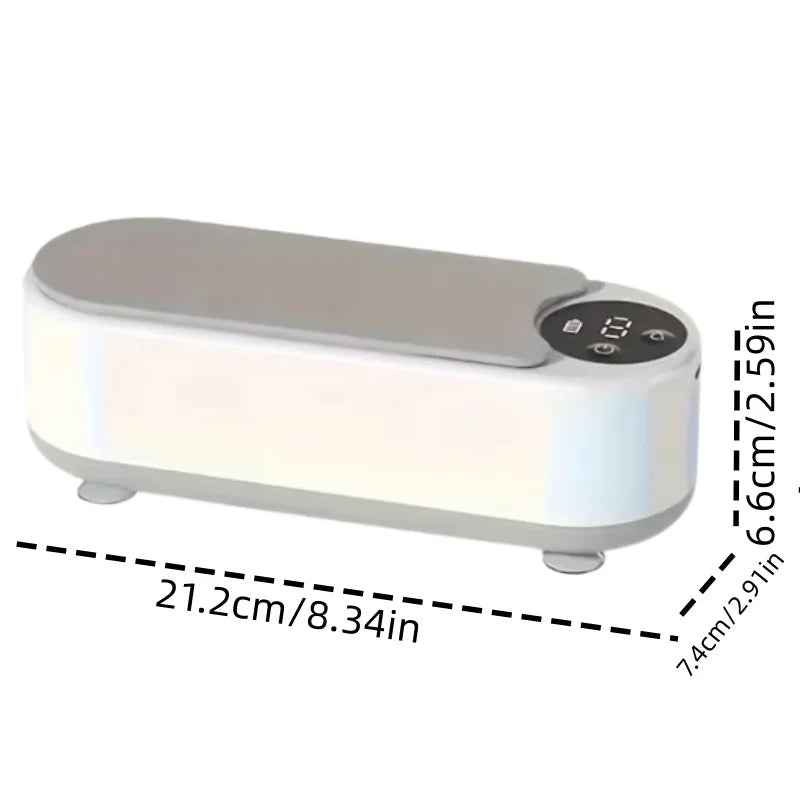 Eyeglass cleaning machine ultrahigh frequency full-automatic household cleaning jewelry mouthpiece small portable contact lens c - Acros