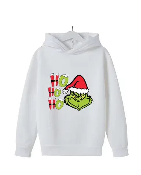 Kids sweatshirt with Christmas elements printed sportswear suitable for boys and girl aged 3-13 for spring and autumn streetwear - Acros