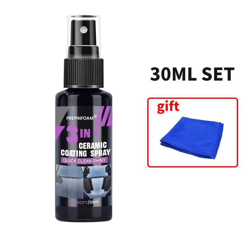 3 in 1 Car Ceramic Nano Coating Liquid Coatin Nano Crystal Hydrophobic Layer Polishing Paint Coating Agent Polish Nanos Coatings - Acros