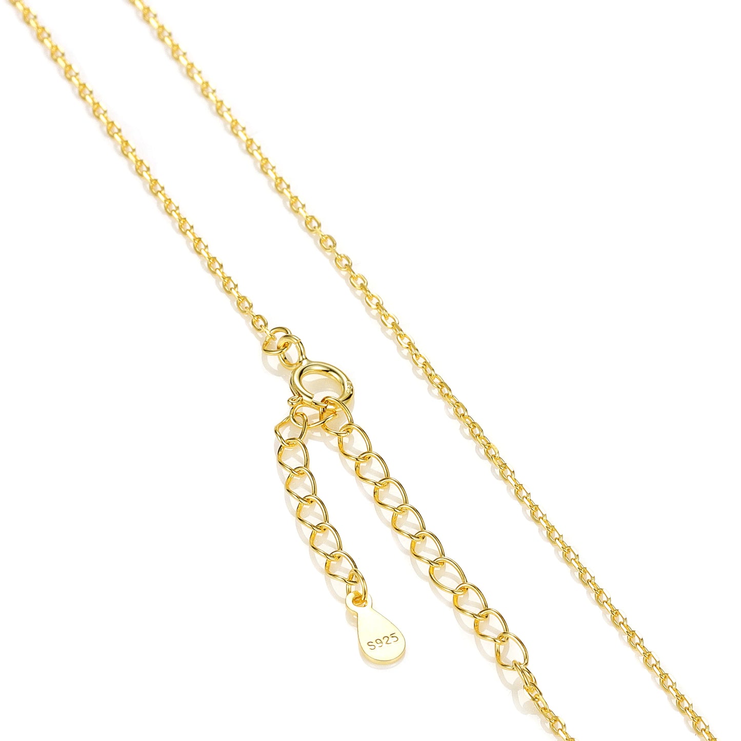 Silver Thin Chain, Gold Plated Necklace Fine Jewelry - Acros