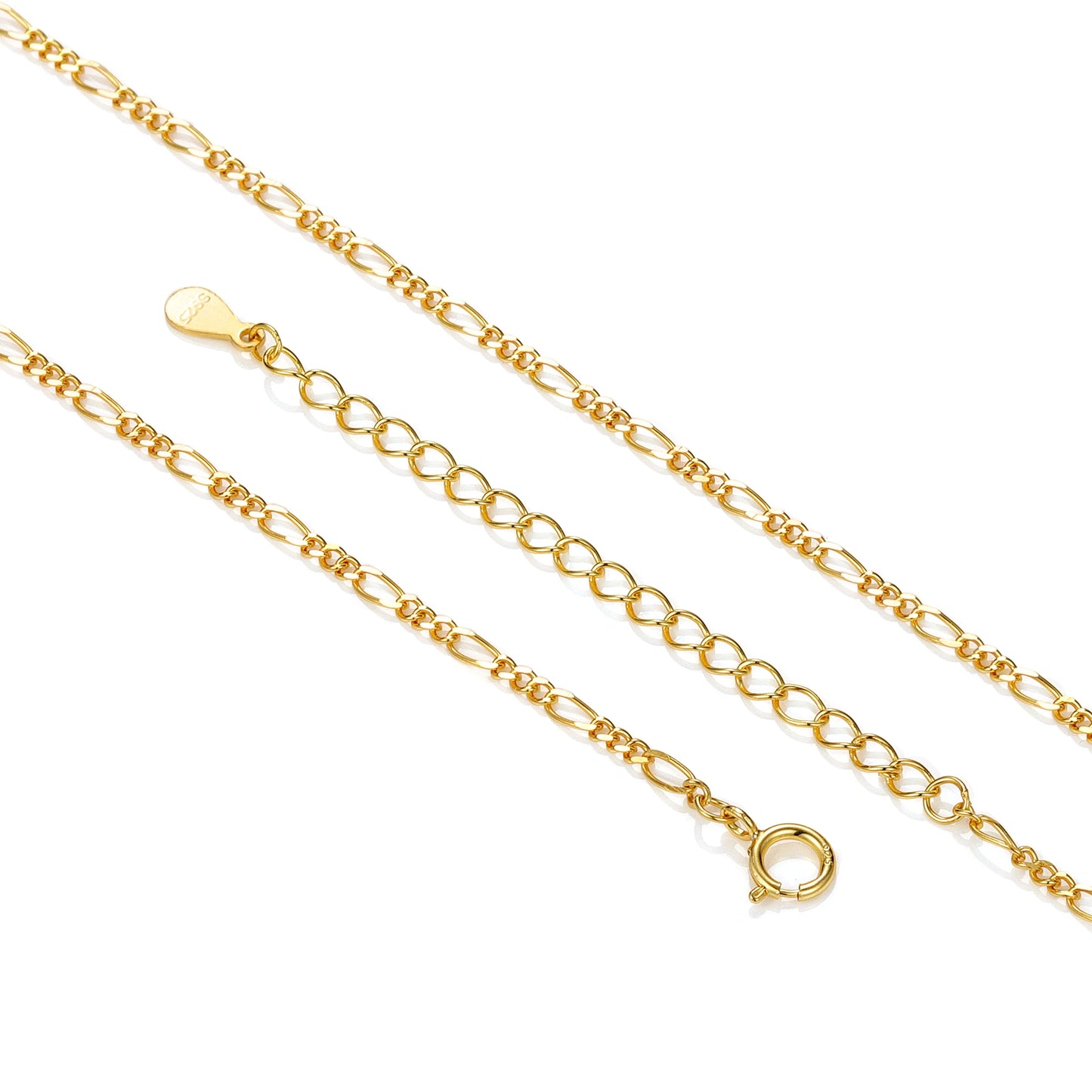 Silver Thin Chain, Gold Plated Necklace Fine Jewelry - Acros