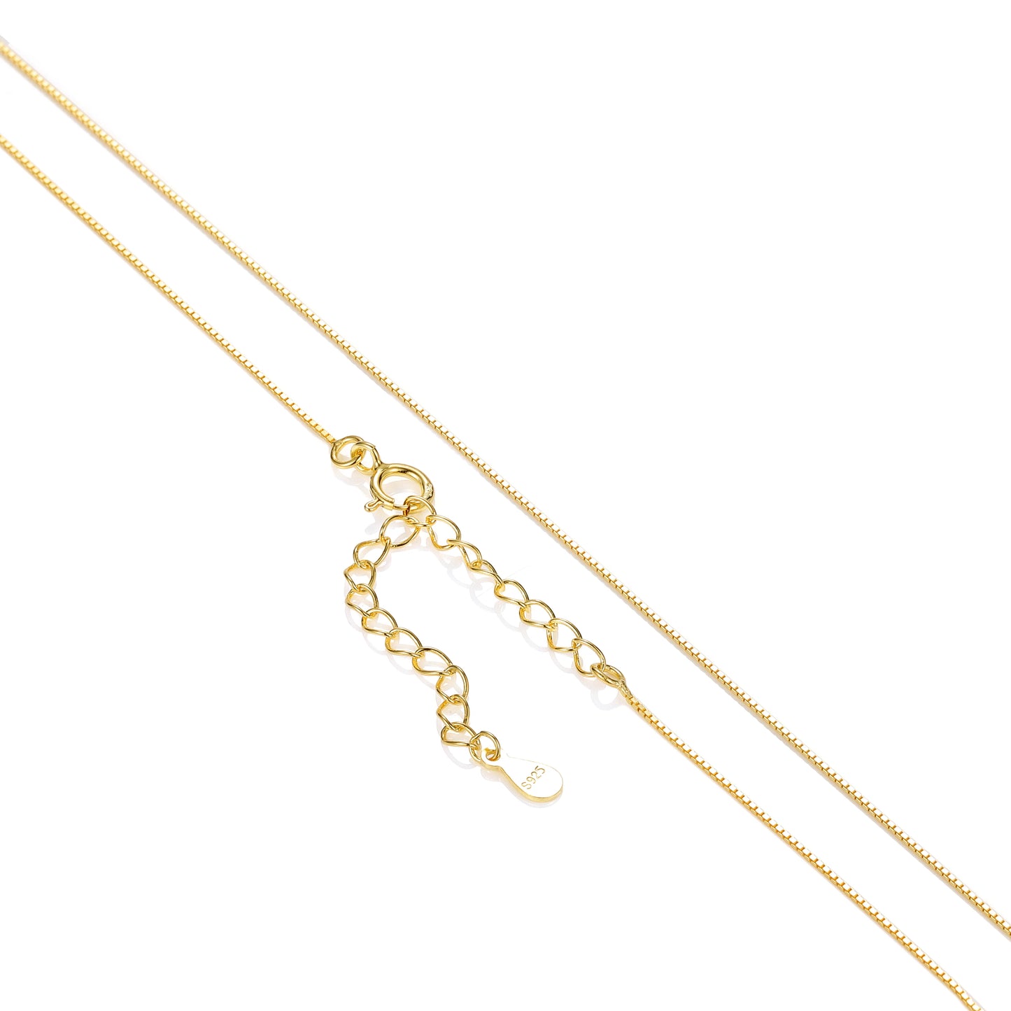 Silver Thin Chain, Gold Plated Necklace Fine Jewelry - Acros