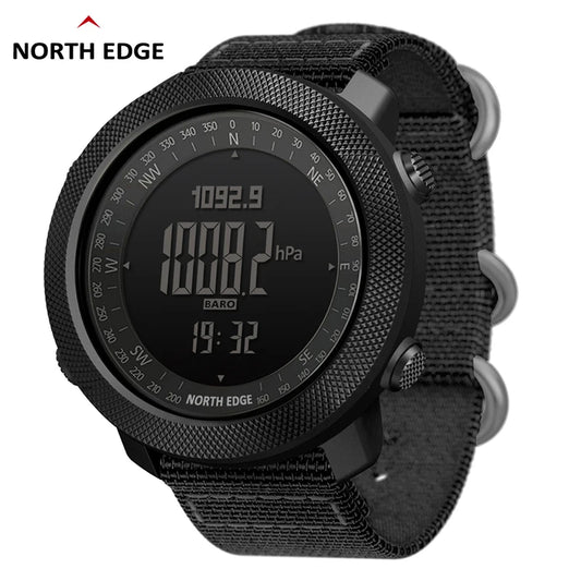 NORTH EDGE Men's sport Digital watch Hours Running Swimming Military Army watches Altimeter Barometer Compass waterproof 50m - Acros