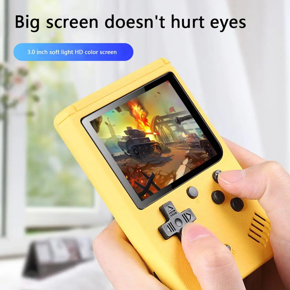 400 In 1 MINI Games Handheld Game Players Portable Retro Video Console Boy 8 Bit 3.0 Inch Color LCD Screen Games - Acros