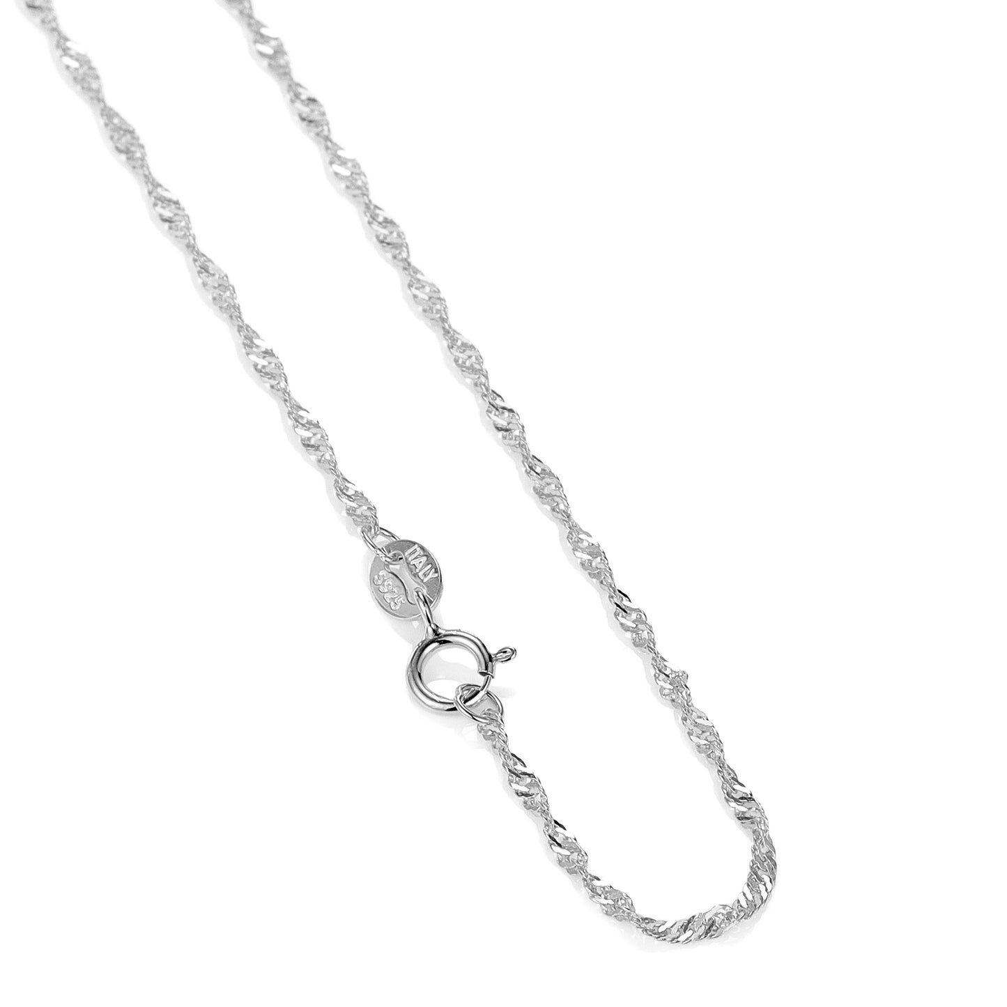Silver Thin Chain, Gold Plated Necklace Fine Jewelry - Acros