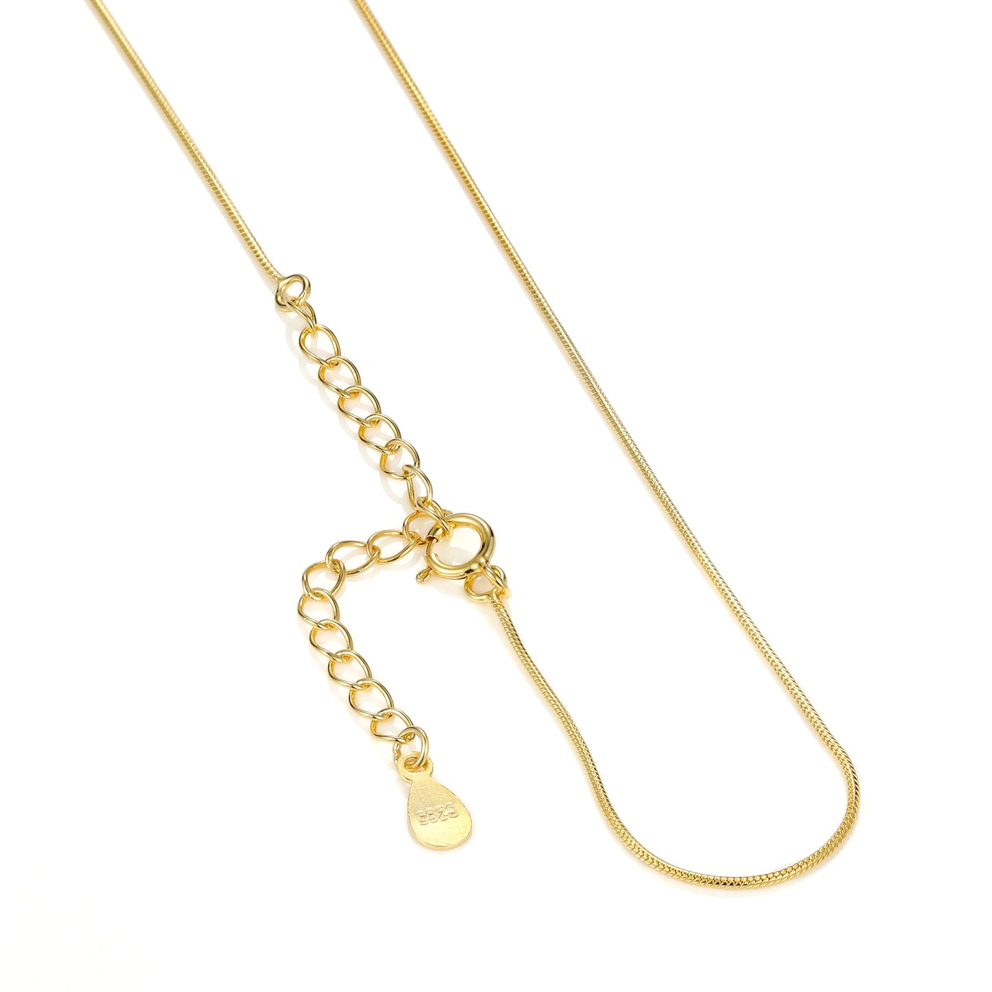 Silver Thin Chain, Gold Plated Necklace Fine Jewelry - Acros