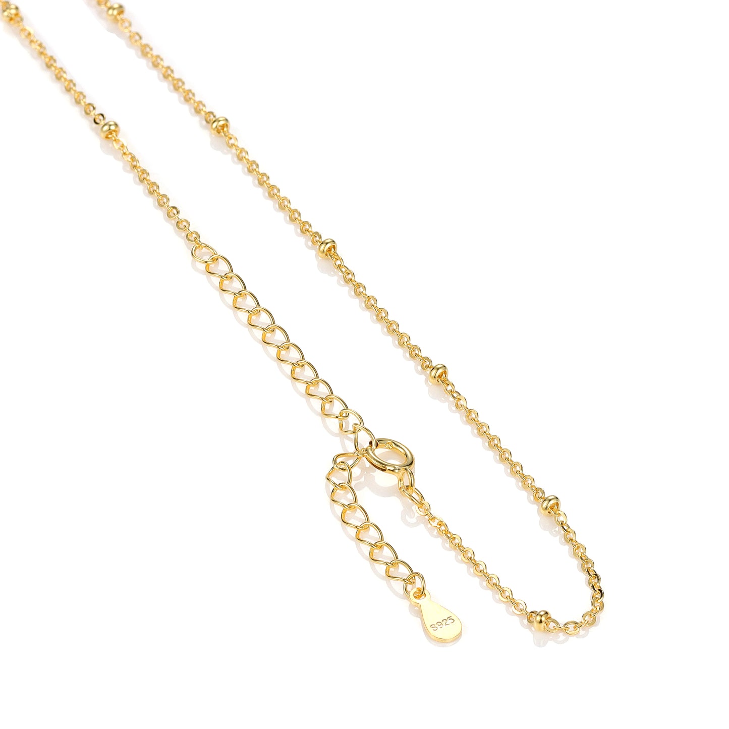 Silver Thin Chain, Gold Plated Necklace Fine Jewelry - Acros