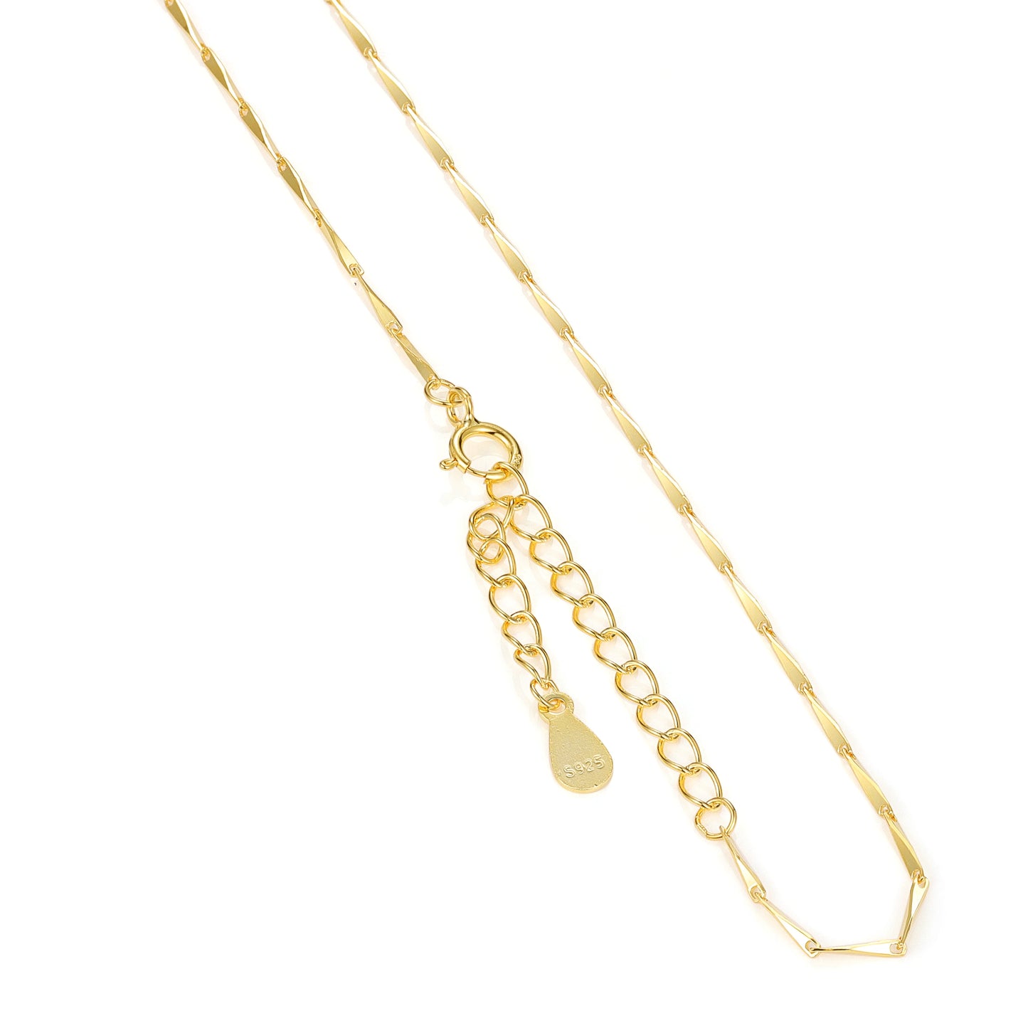Silver Thin Chain, Gold Plated Necklace Fine Jewelry - Acros