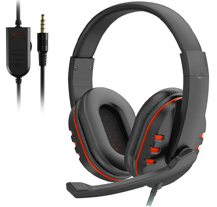 Headphones 3.5mm Wired Gaming Headset Earphones Music For PS4 Play Station 4 Game PC Chat computer With Microphone - Acros