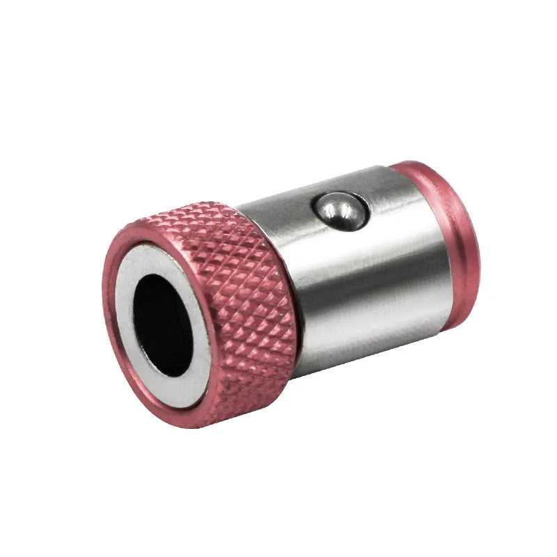 Ansoff magnetic alloy screwdriver bit with magnetic ring, anti-corrosion coating, and strong magnetizer for drill use.