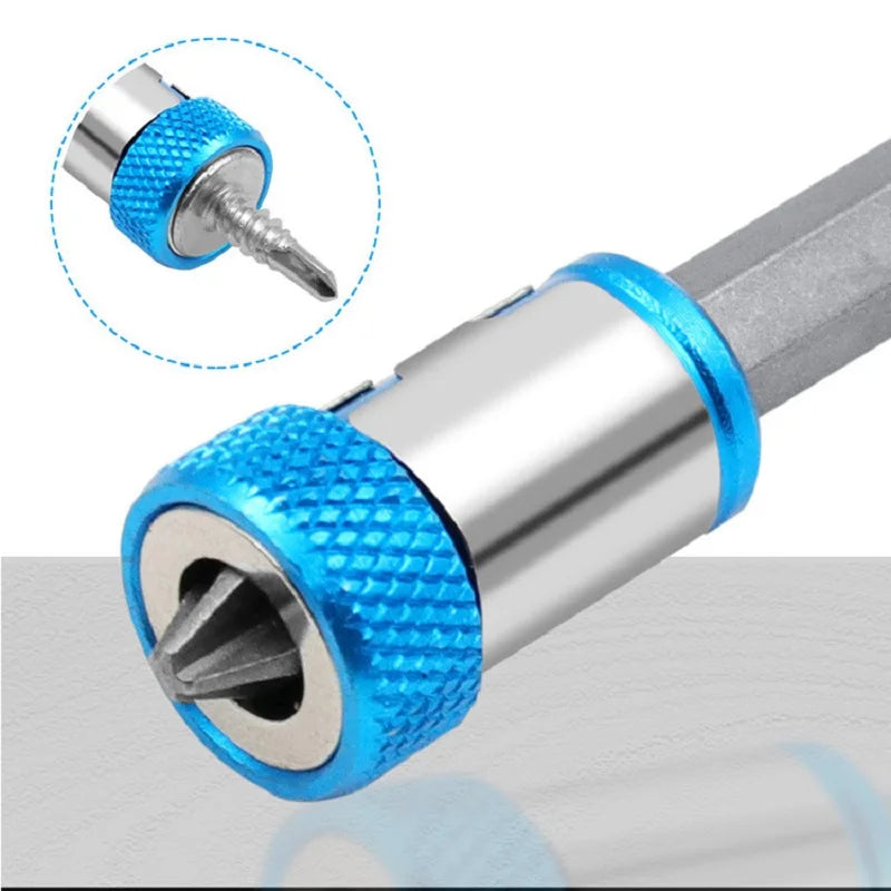 Ansoff magnetic alloy screwdriver bit with magnetic ring, anti-corrosion finish, designed for strong magnetization and easy use.