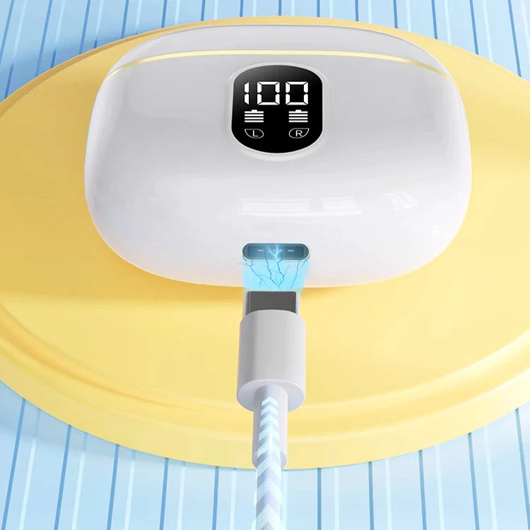 US Warehouse T02 Bt V5.3 EDR Wireless Earbuds Earphones Led Display Waterproof in Ear Noise Reduction Phone Eletronic Headphones - Acros