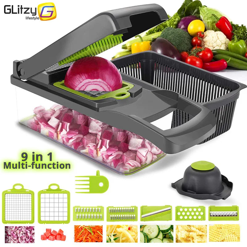 Vegetable Chopper Multifunctional Grater Cutter Kitchen Accessories Manual Fruit Slicer Potatos Shredders Cheese Onions Slicers - Acros