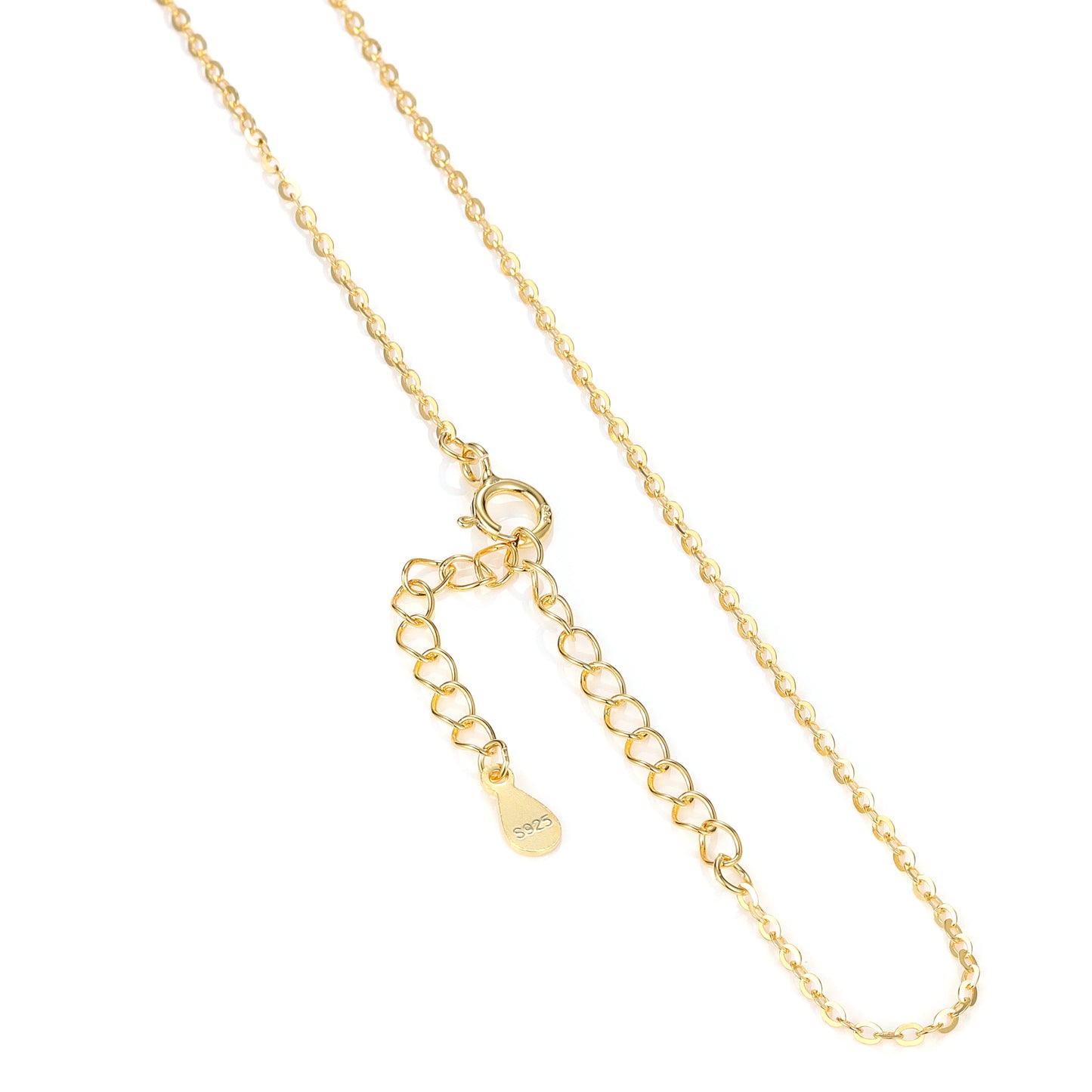 Silver Thin Chain, Gold Plated Necklace Fine Jewelry - Acros
