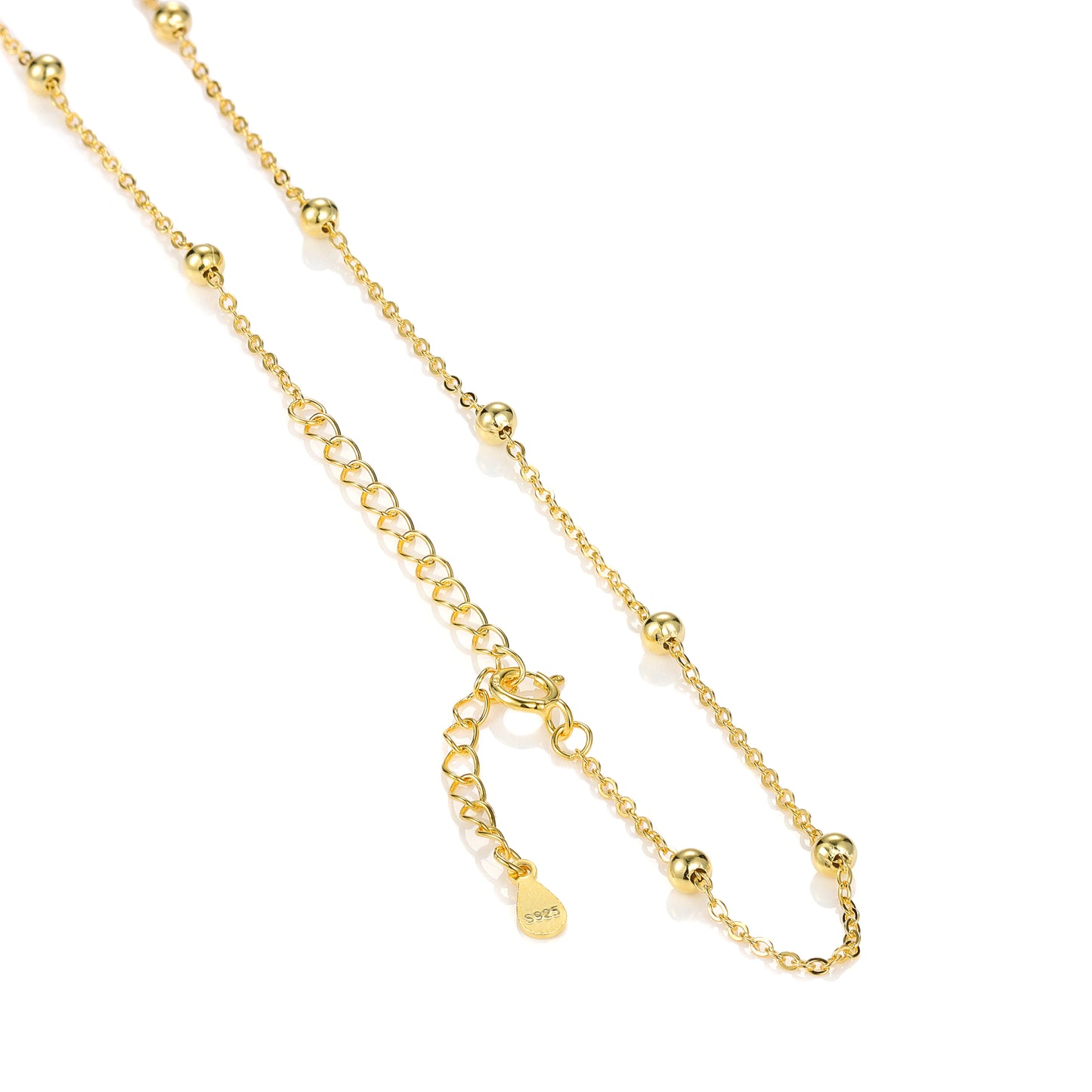 Silver Thin Chain, Gold Plated Necklace Fine Jewelry - Acros