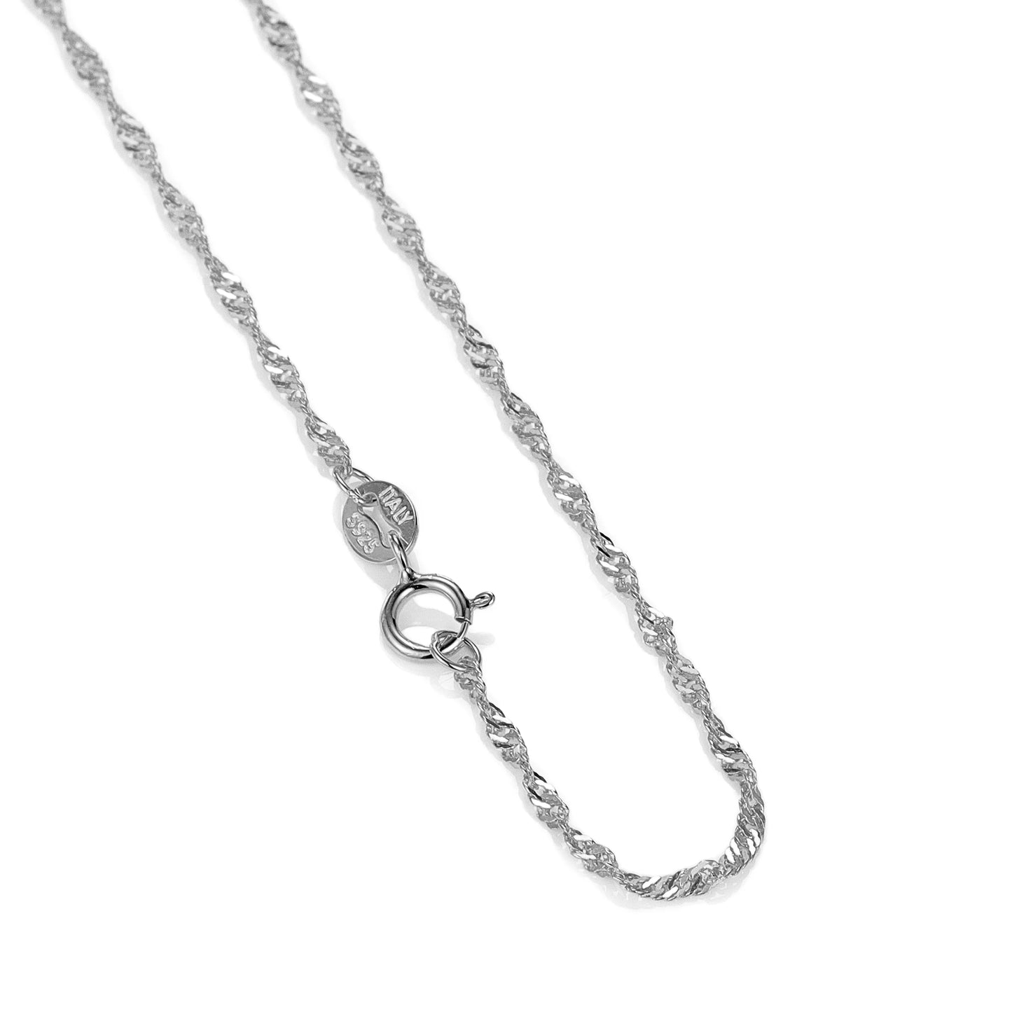 Silver Thin Chain, Gold Plated Necklace Fine Jewelry - Acros