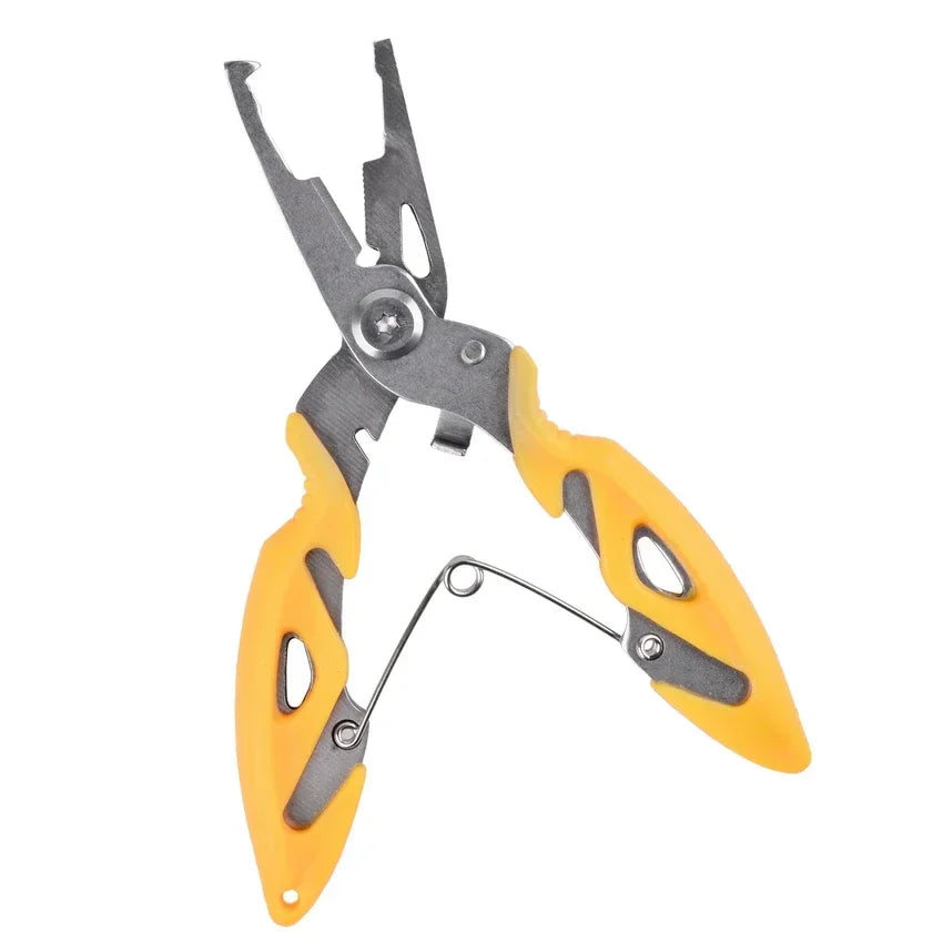 Multifunction Fishing Pliers Tools Accessories for Goods Winter Tackle Pliers Vise Knitting Flies Scissors Braid Set Fish Tongs - Acros