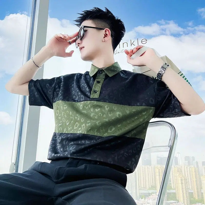 Men's trendy summer shirts by Ansoff, stylish short-sleeve tops for 2025, high-end casual fashion, shown in the image.