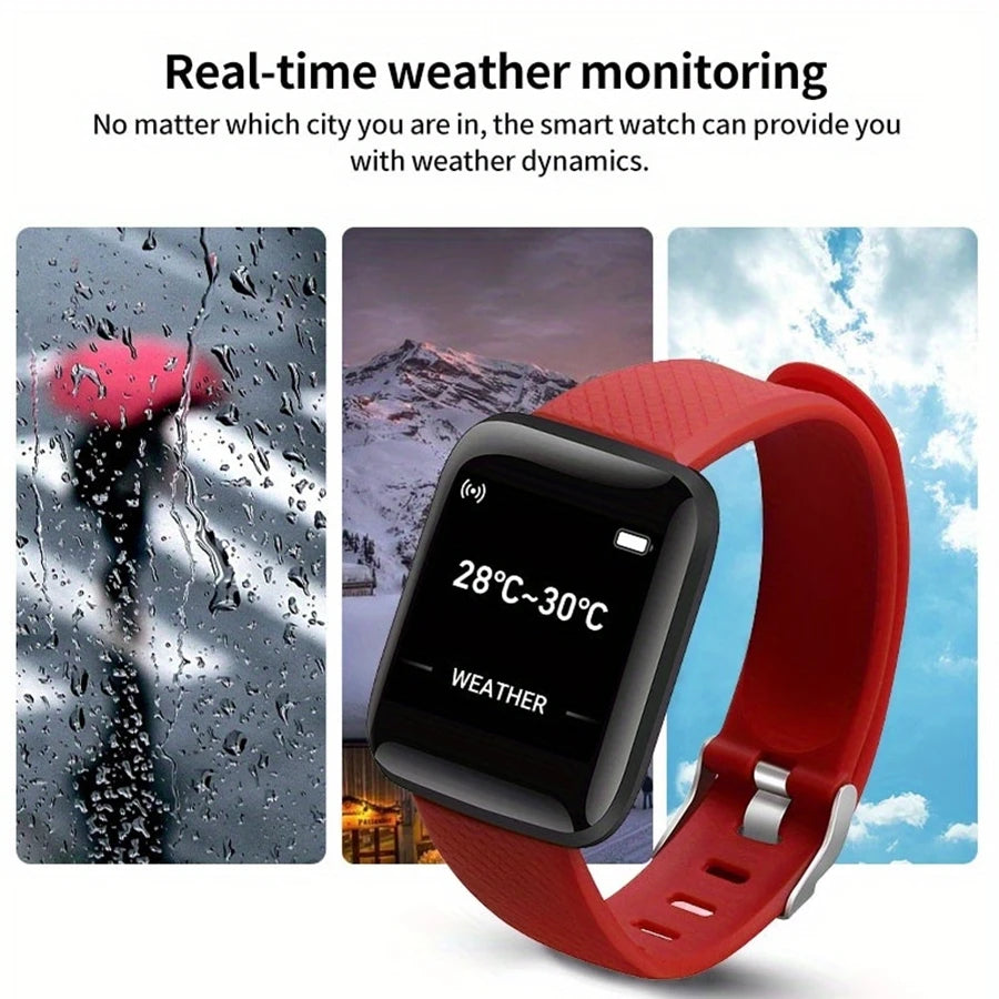 Smartwatch Men Women Wristwatches Smart Watch Message Fitness Monitor Bracelet Birthday Gift Electronic Clock For Android IOS - Acros