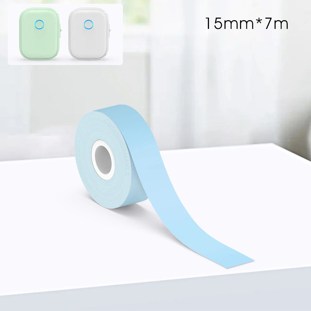 Portable Mini Printer Marklife P12 Thermal Printer Adhesive Sticker Labeling Machine P12 Label Maker or 1PK Continues Label Tape - Acros