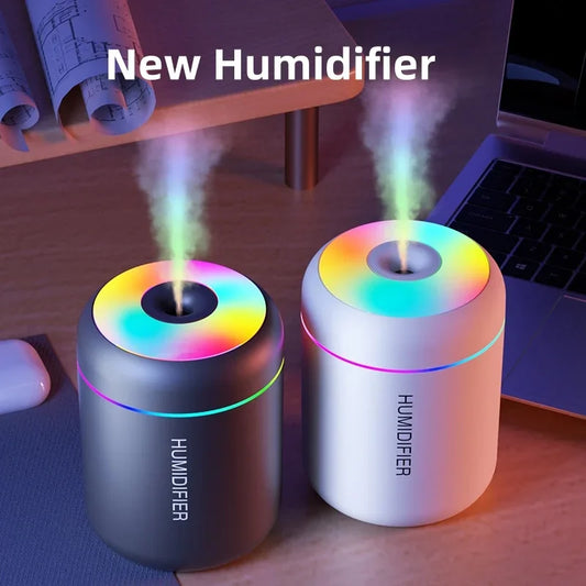 180ML Mini Air Humidifier USB Electric Aroma Diffuser Essential Oil Purifier Aromatherapy Mist Maker Lights For Car Home Bedroom - Acros