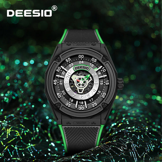 Deesio Men's Automatic Watch Waterproof Sapphire Crystal Stainless Steel Luminous Hands Date Luxury Sport Wristwatch for Men - Acros