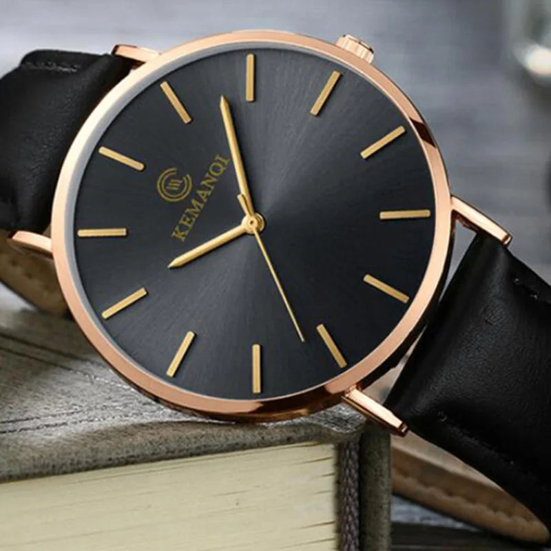 Mens Watches Top Luxury Brand Ultra thin Wrist Watch Men Watch Blue Glass Men's Watch Clock relogio masculino erkek kol saati - Acros
