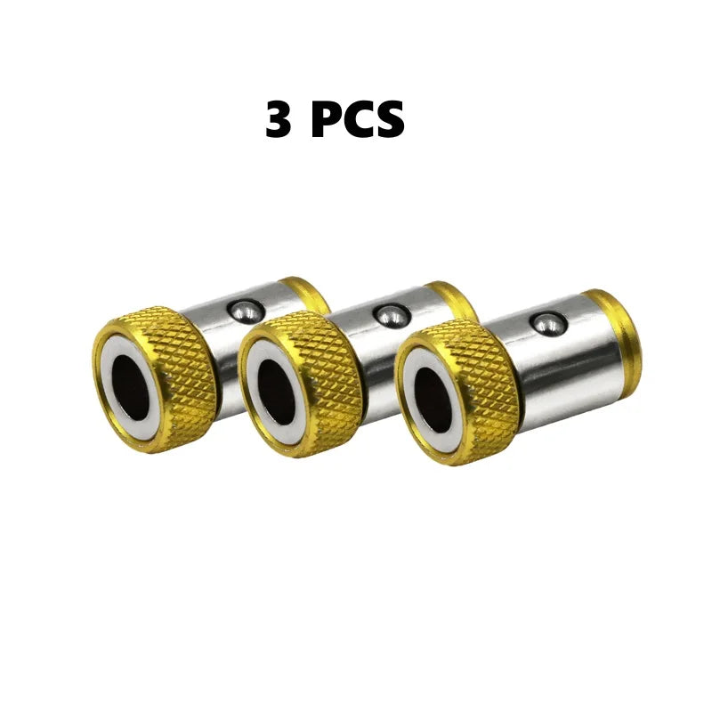 Ansoff universal magnetic alloy screwdriver bit with anti-corrosion coating and magnetic ring for secure screw driving.