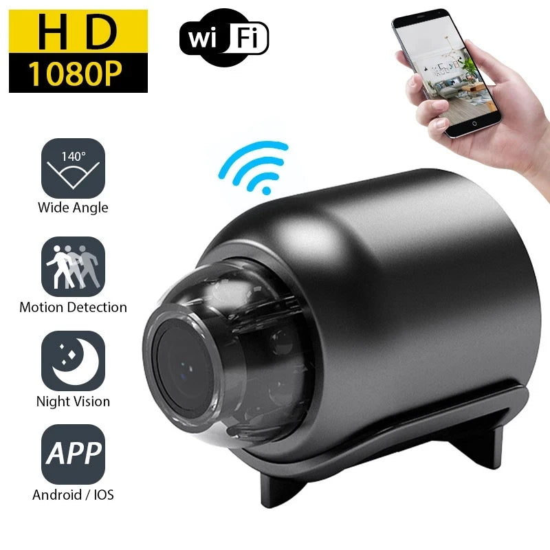 New X5 Mini Camera 1080P Clear Night Vision Lightweight Portable Premium Cams Motion Detection Wireless Surveillance Camera - Acros