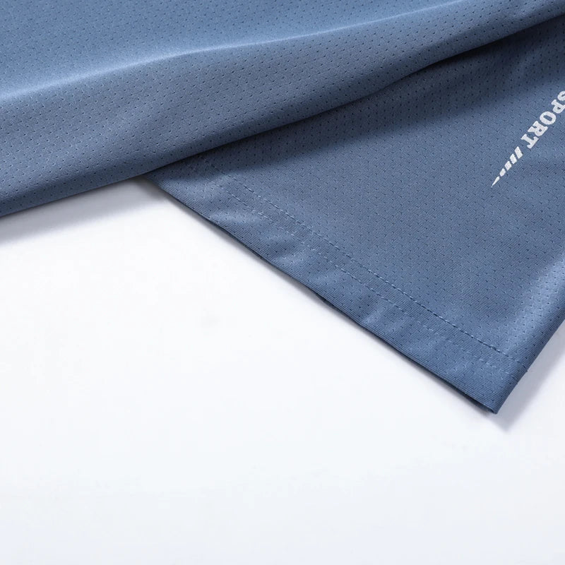 CHRLCK Men's Running Quick Drying T-shirts Breathable Hiking Fishing Tees, Soft Elasticity Outdoor Sports Short Shirt Summer - Acros