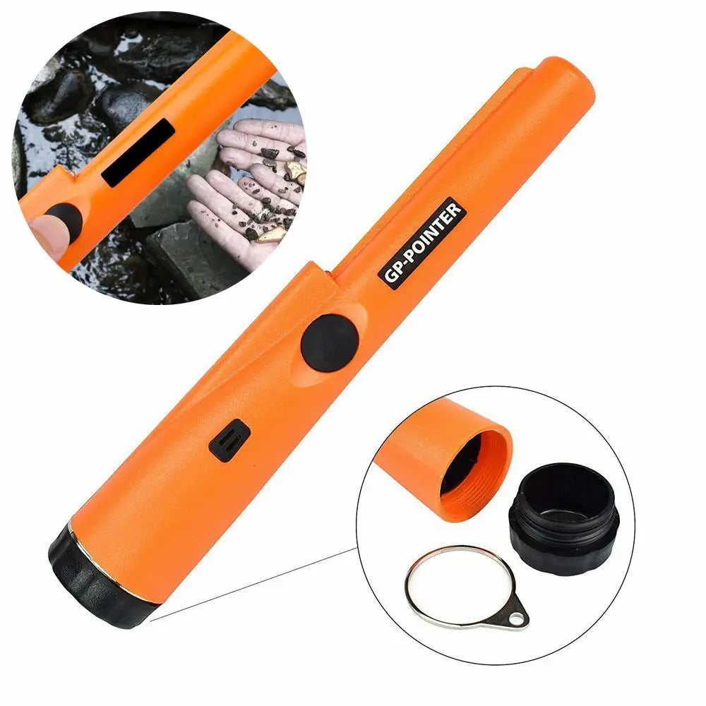 Ansoff professional metal detector for coin, gold, and treasure detection with bracelet, ideal for gold diggers and treasure hunters.