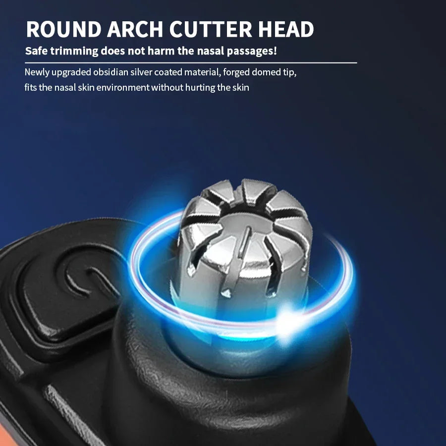 2 In 1 Electric Portable Ear And Nose Hair Trimmer Clipper 2024 Professional Painless Portable Eyebrow For Men - Acros