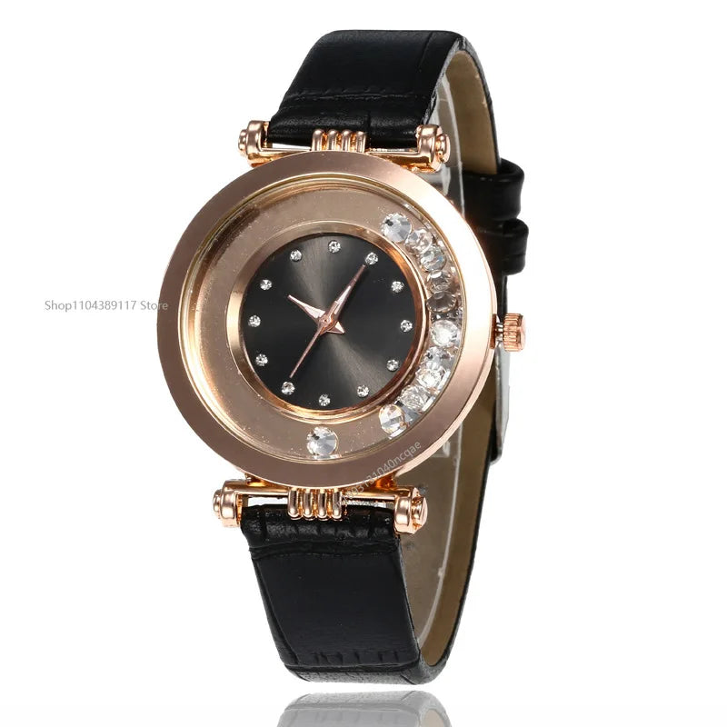 Watches for Women Female Luxury Temperament Ladies Watch Leather Belt Watch Analog Quartz Watch Reloj Mujer Montre Femme - Acros