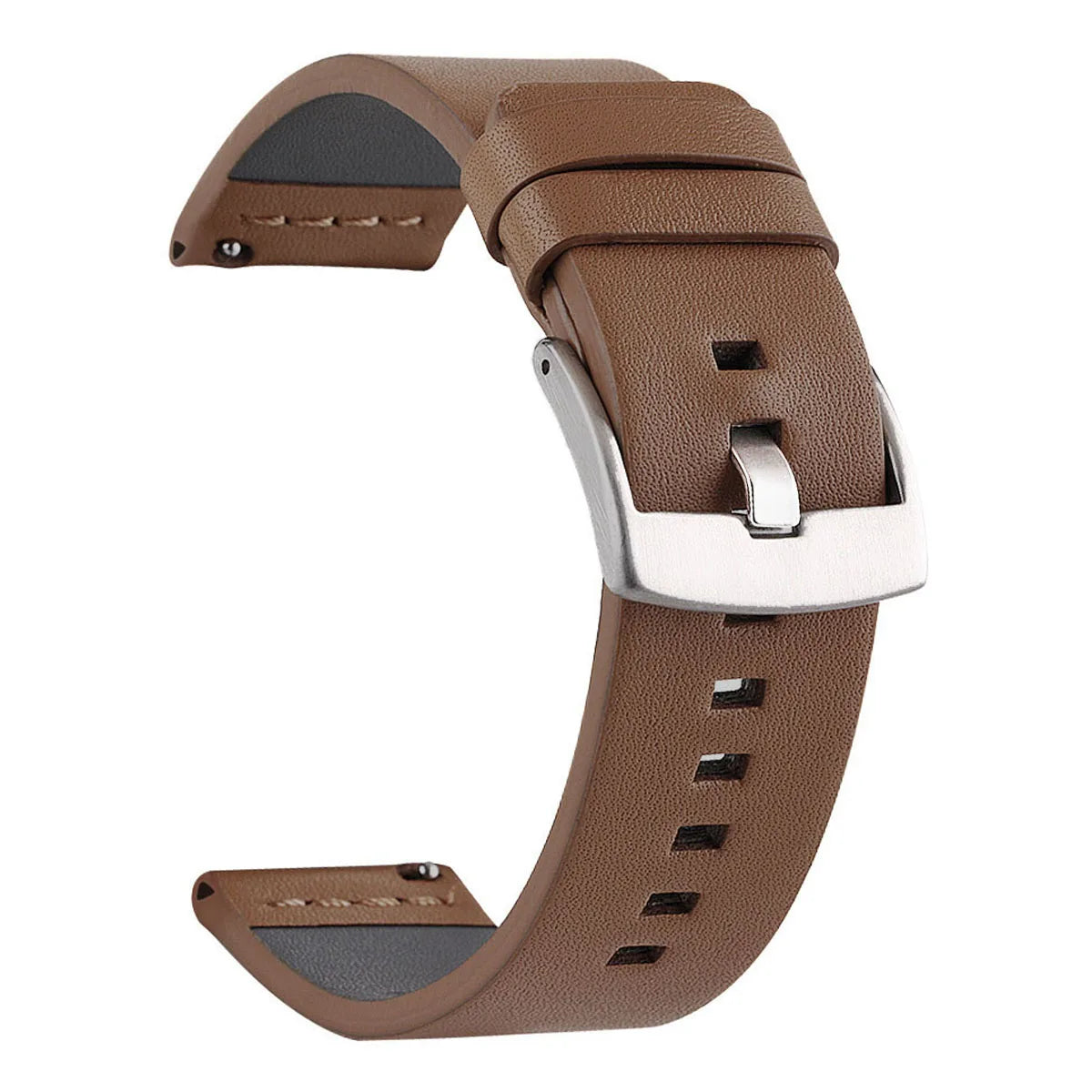 Ansoff SAMCO sport vintage leather watch band with stainless steel buckle for 18mm to 24mm watches, stylish watch accessories.