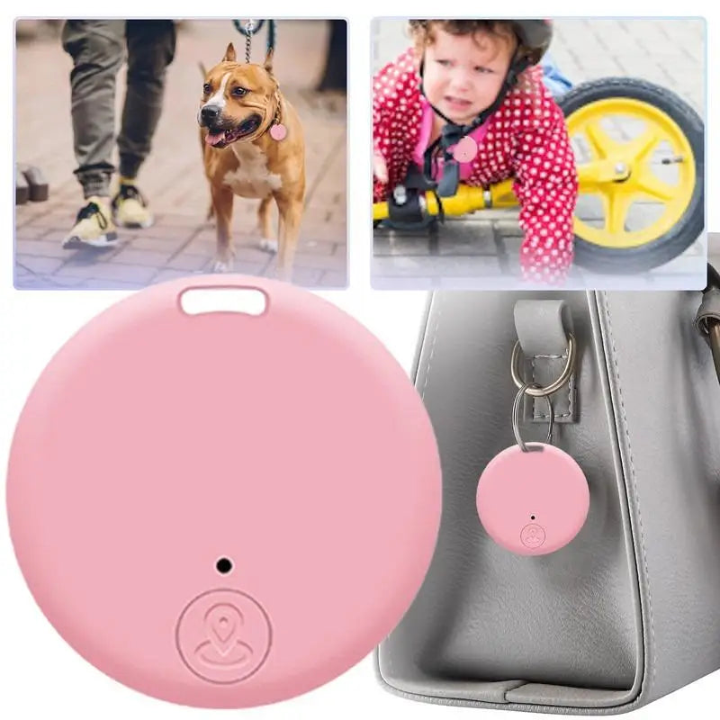 Mini GPS Locator AntiLost Alarm Wallet Keychain Smart Tag Bluetooth-Compatible Tracer Keychain Dog Pet Child Tracker Key Finder - Acros