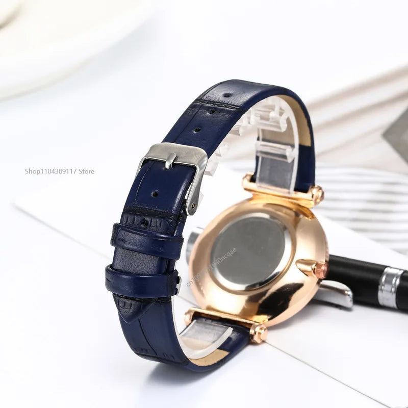 Watches for Women Female Luxury Temperament Ladies Watch Leather Belt Watch Analog Quartz Watch Reloj Mujer Montre Femme - Acros