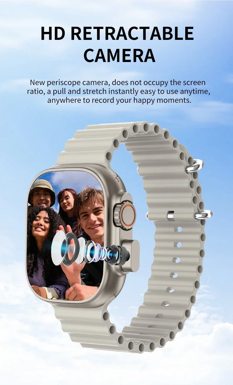 Ansoff BW9 Pro Smartwatch with display showing call interface, featuring a sleek design and digital watch face.