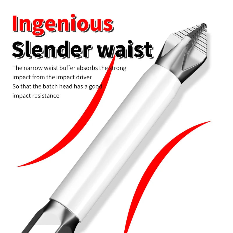 6 PCs Non-Slip Magnetic Cross Head Household Electric Driver Screw Set - High Hardness Hand Drill Bits for Electric Screwdrivers - Acros