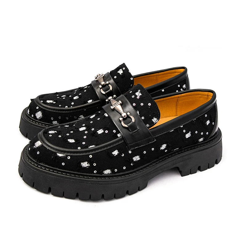 Hot selling thick soled men's shoes Trendy brand designer style Outdoor fashion street walking Daily Young Work Shoes 38-46 - Acros