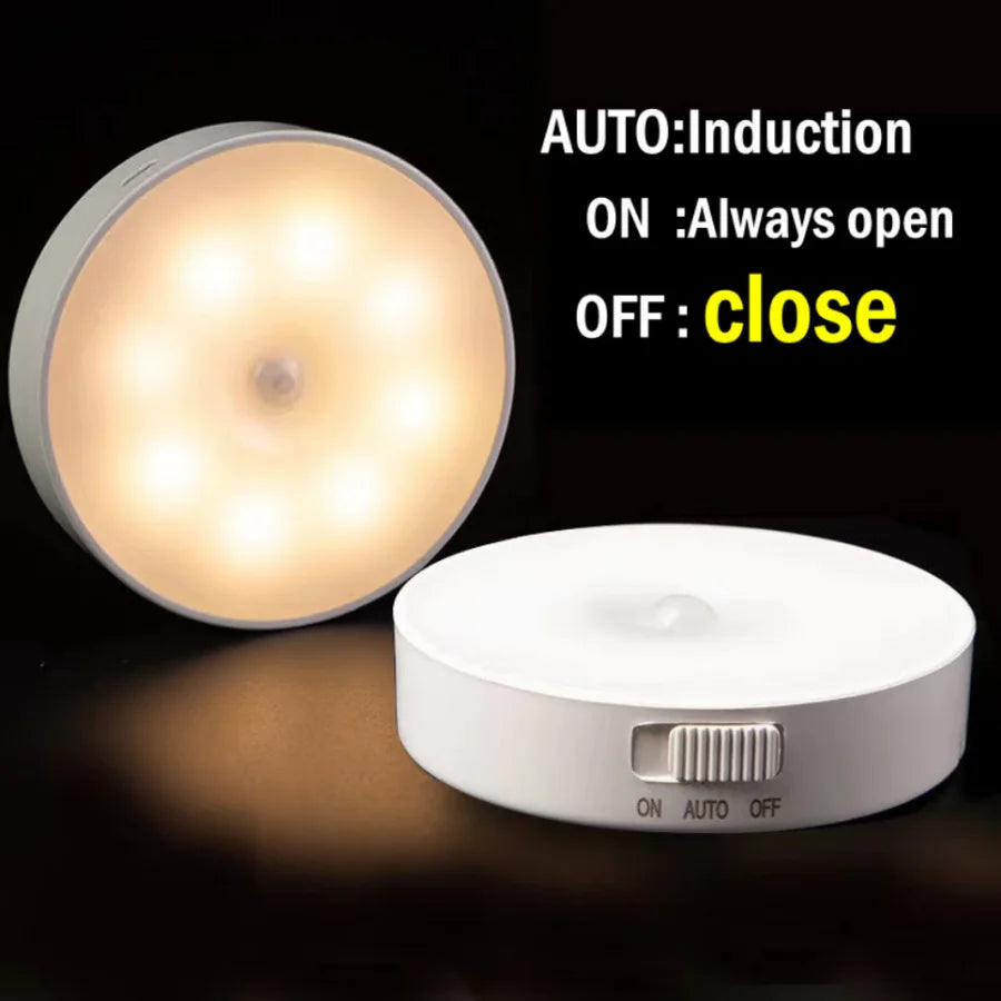 Motion Sensor Light Led USB NightLights Rechargeable Lamp for Bedroom Staircase Hallway Wardrobe Cupboard Lighting - Acros