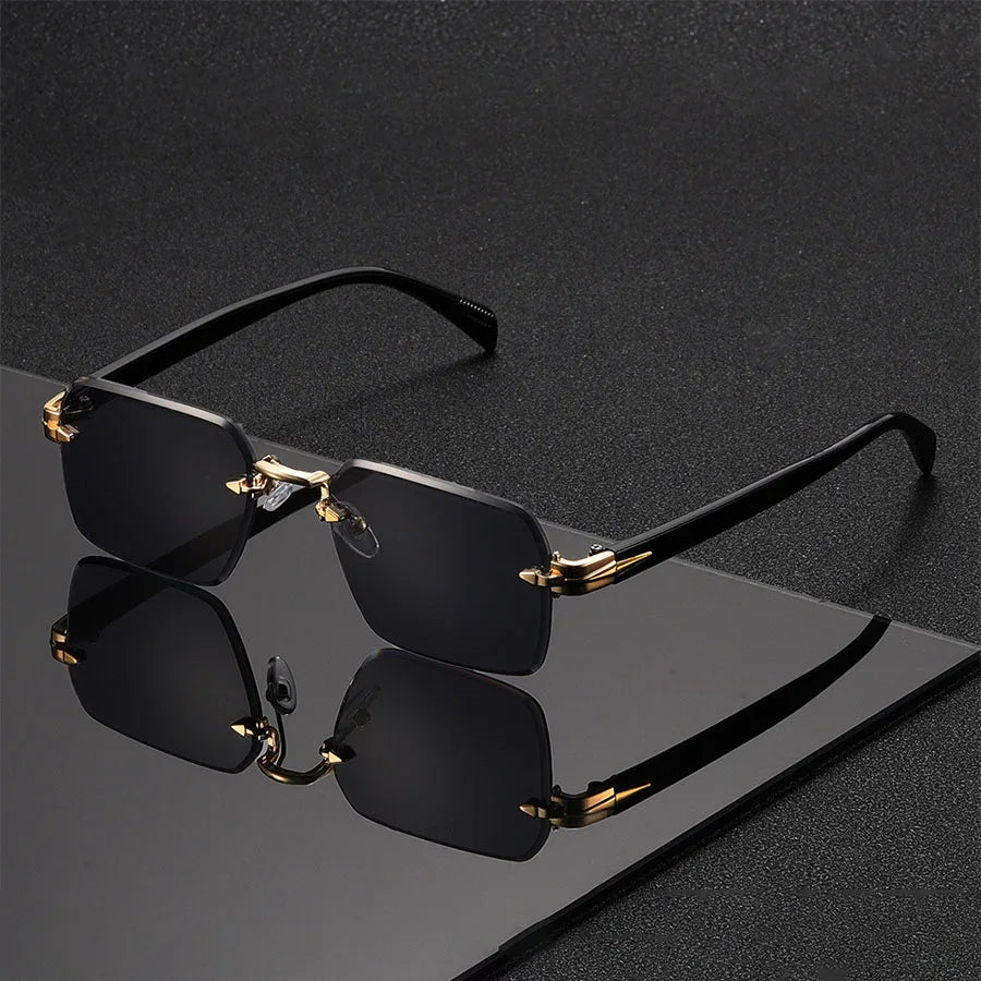 Classic Unisex Fashion Sunglasses Frameless Trendy Eyewear for Holiday Costume Suitable Best Gift for Festive Occasions - Acros